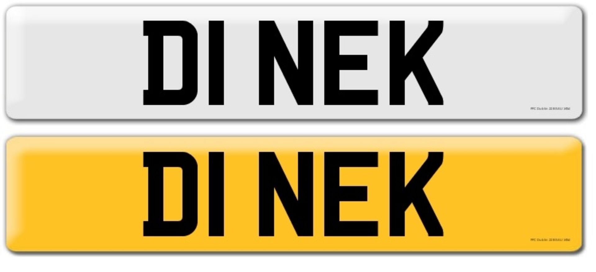 D1 NEK CHERISHED NUMBER PLATE