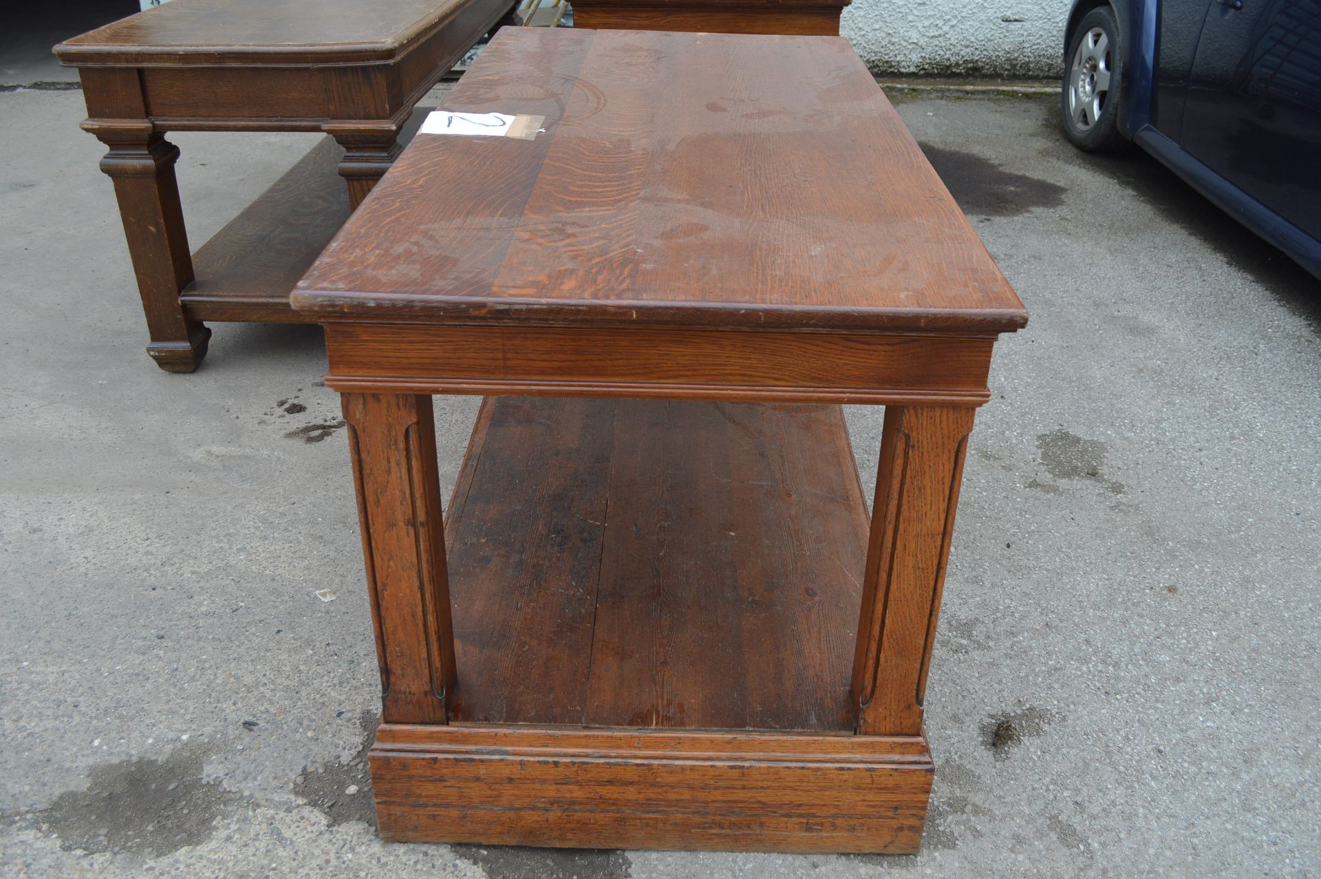 SOLID OAK TAILORING WORK BENCH, IDEAL FOR DINING ROOM TABLES ETC. *NO VAT* - Image 2 of 5