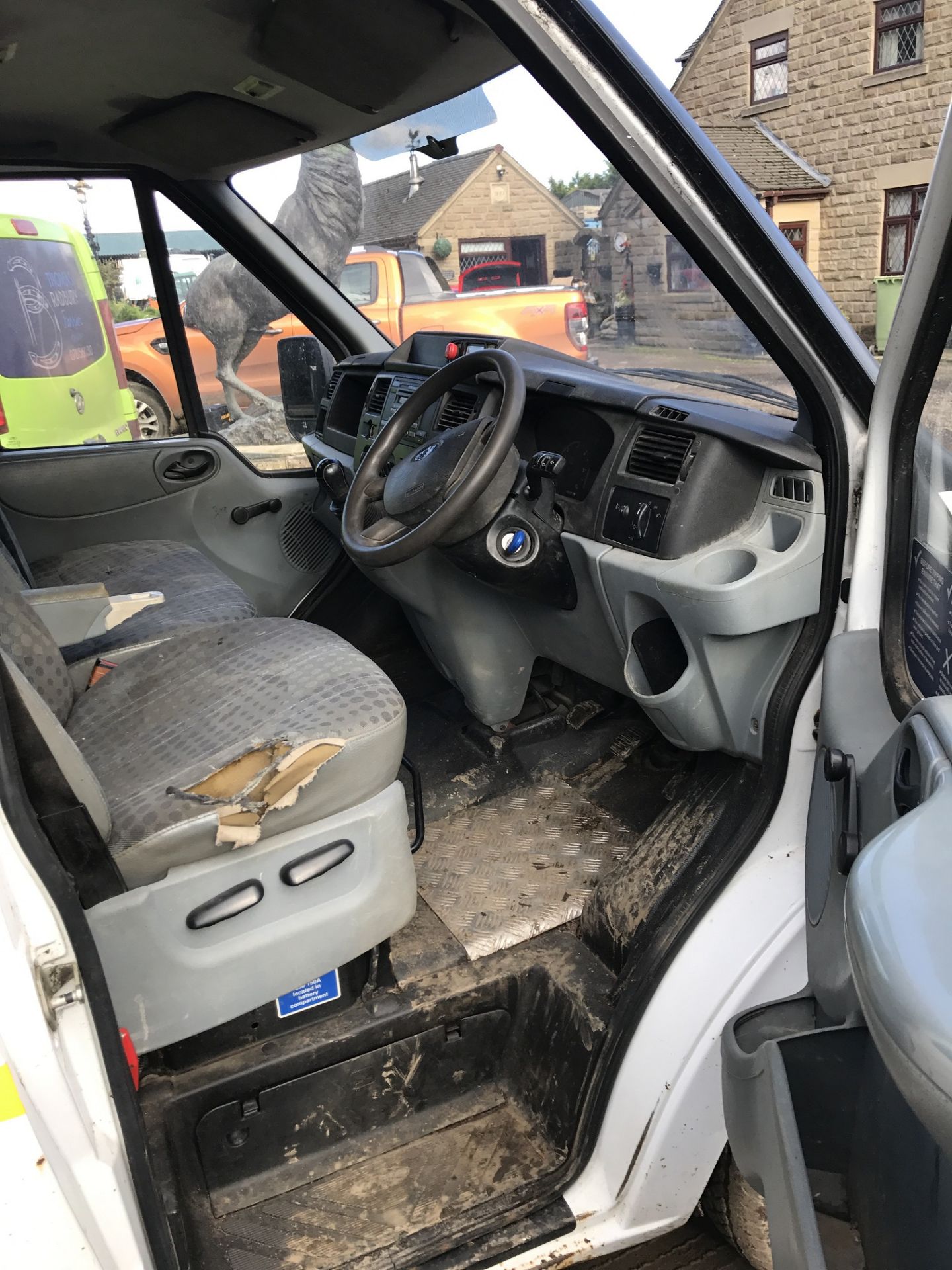 2007/07 REG FORD TRANSIT 100 T350L DOUBLE CAB RWD WHITE DIESEL TIPPER *NO VAT* - Image 11 of 13