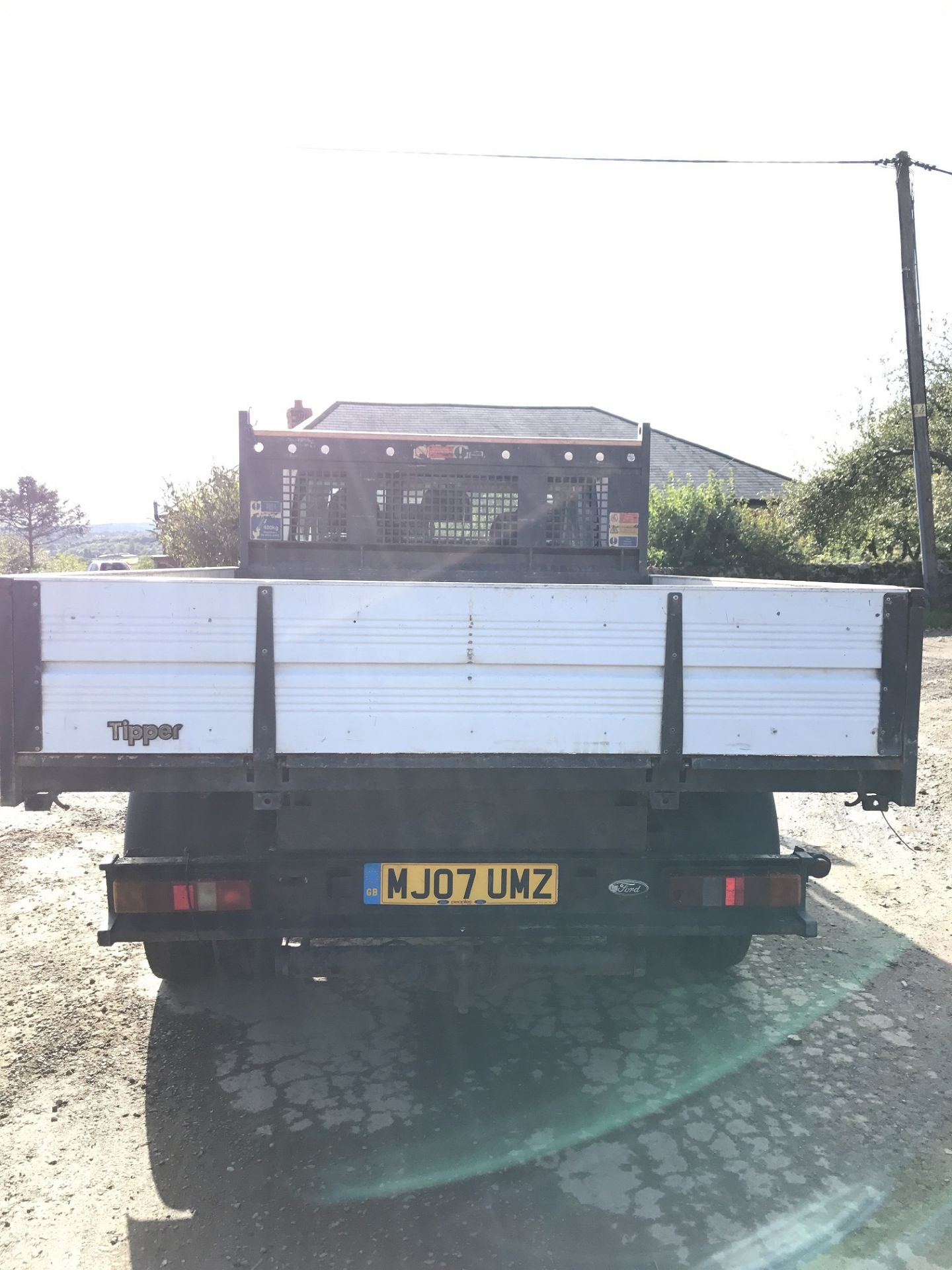 2007/07 REG FORD TRANSIT 100 T350L DOUBLE CAB RWD WHITE DIESEL TIPPER *NO VAT* - Image 4 of 13