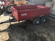 RED DOON TWIN AXLE TIPPER TRAILER *PLUS VAT*