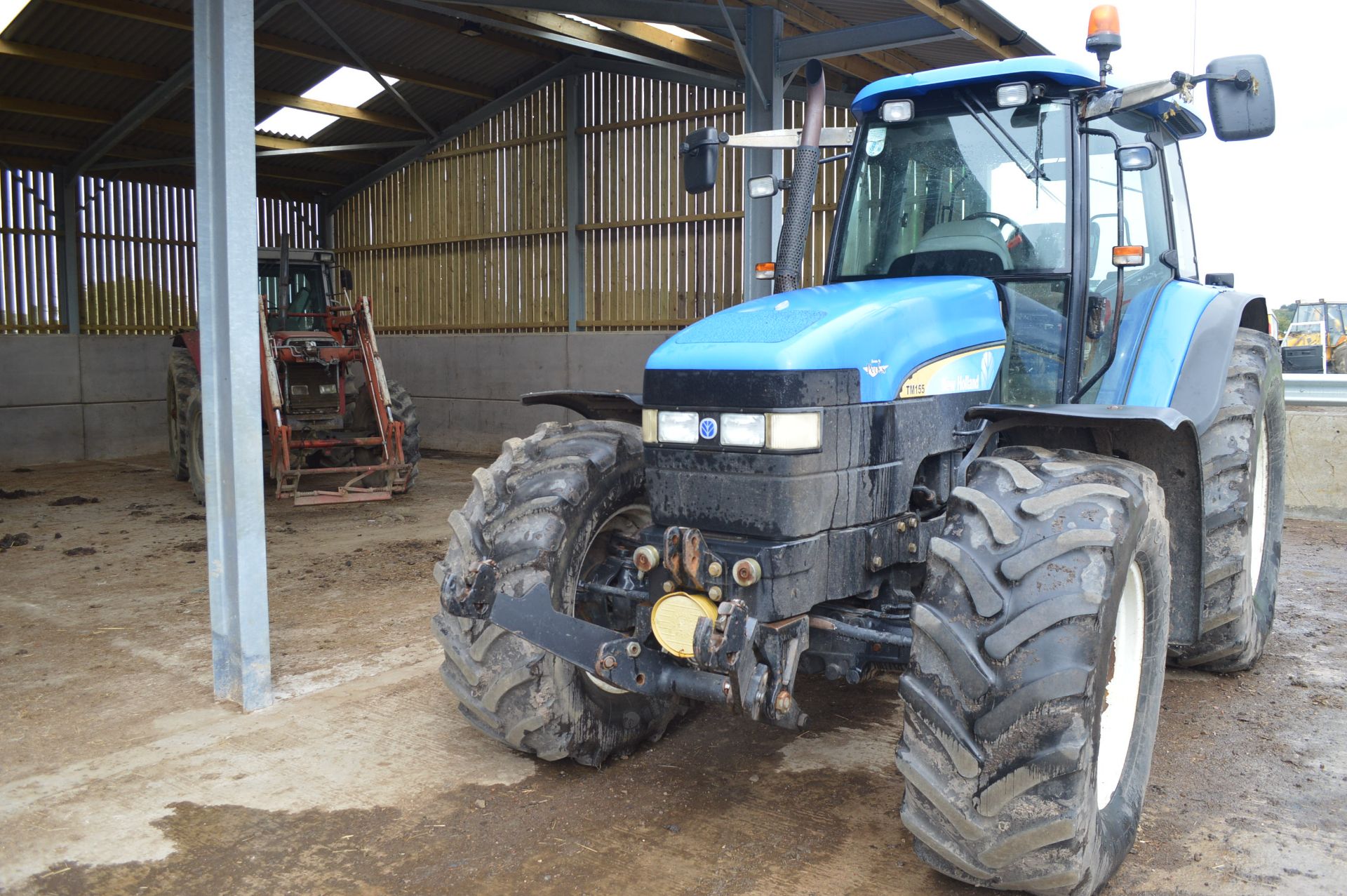 2005/55 REG NEW HOLLAND TM155 DIESEL TRACTOR, SHOWING 2 FORMER KEEPERS *PLUS VAT* - Image 2 of 16