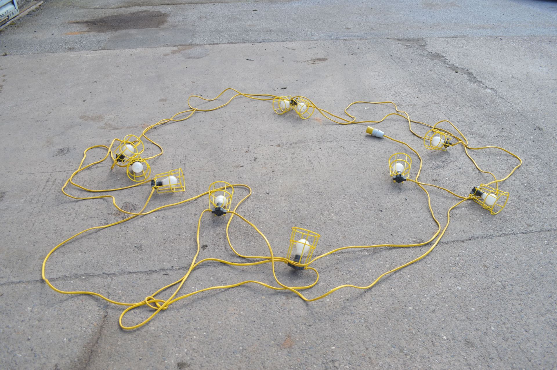 FESTOON KIT WITH X10 BULBS, 25M LENGTH, 110 VOLT, UNTESTED *NO VAT*