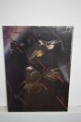 LIMITED EDITION STAR WARS 3D LITHOGRAPHIC PRINT WITH CERTIFICATE OF AUTHENTICITY   ONLY 2000 MADE