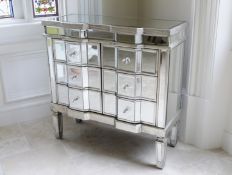 VENETIAN MIRRORED CHEST OF DRAWERS - BRAND NEW W: 82cm H: 82cm D: 36cm NATIONWIDE DELIVERY