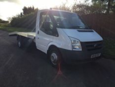 2008/58 REG FORD TRANSIT 100 T350M RWD RECOVERY TRUCK WITH BEAVERTAIL *NO VAT*