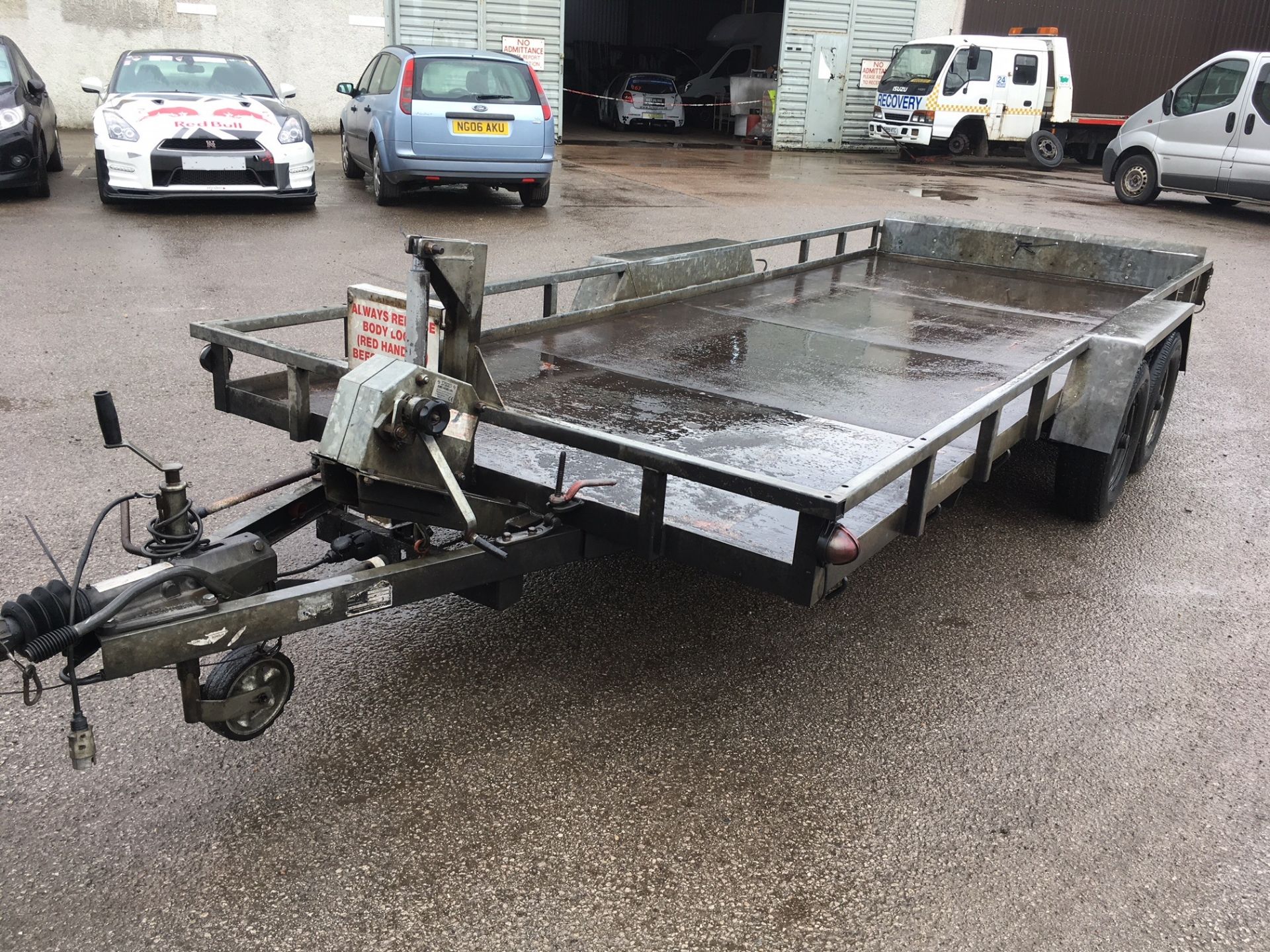 GRAHAM EDWARDS 2.6T TILT, TWIN AXLE PLANT / CAR TRAILER WITH WINCH *NO VAT* - Image 4 of 13