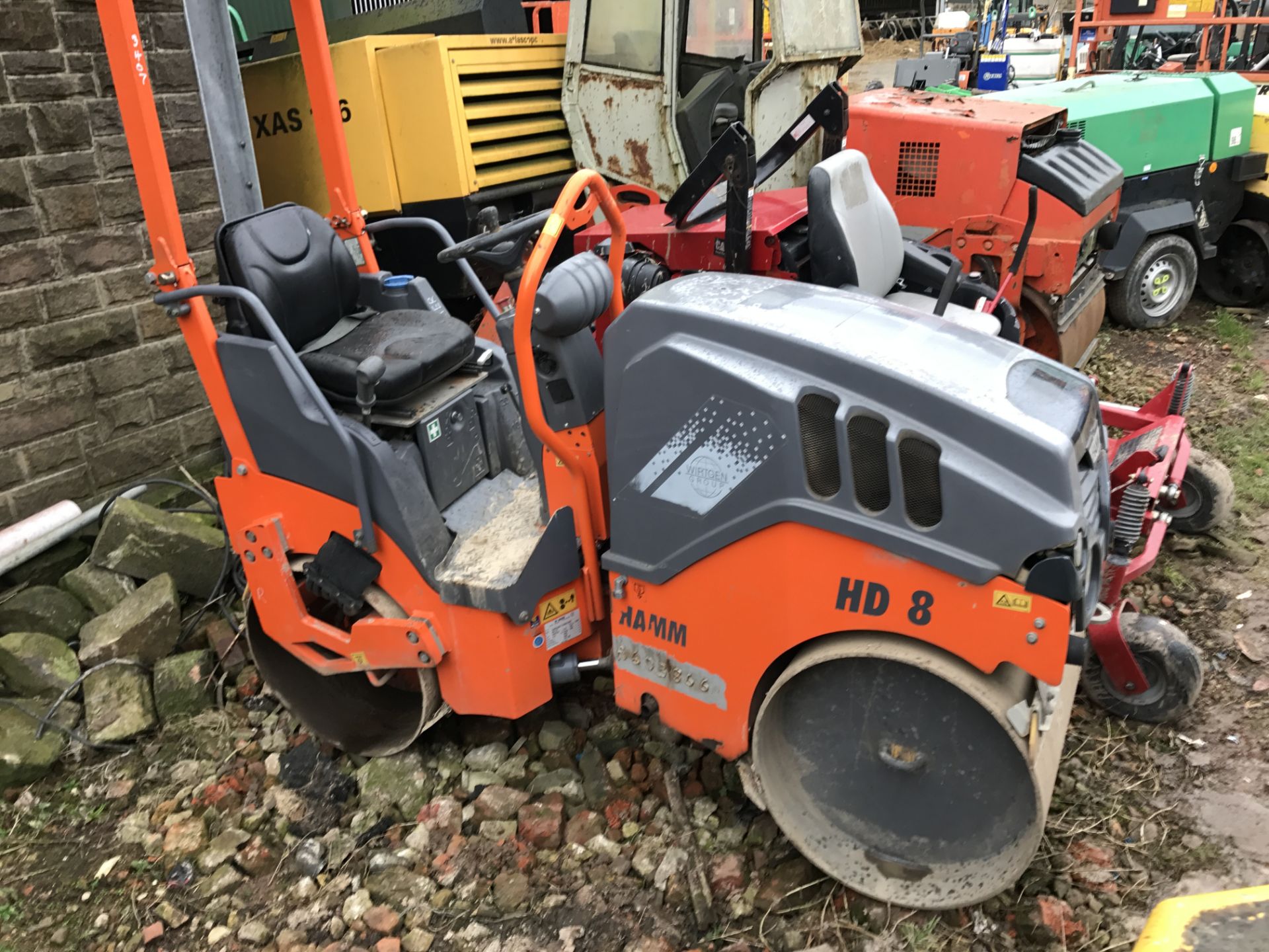 DS - 2013 HAMM HD8 RIDE ON ROLLER *PLUS VAT*   BASIC WEIGHT: 1450KG OPERATING WEIGHT: 1580KG MAXIMUM - Bild 3 aus 9