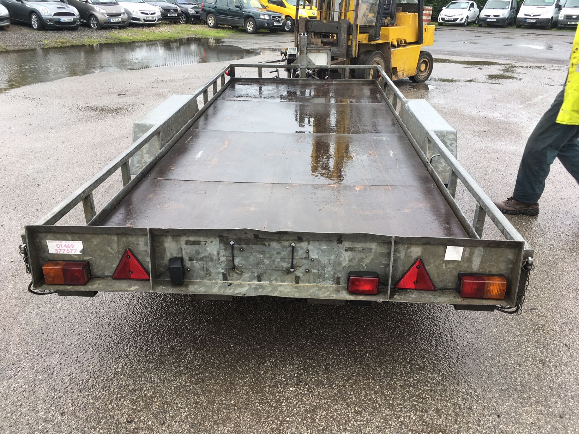 GRAHAM EDWARDS 2.6T TILT, TWIN AXLE PLANT / CAR TRAILER WITH WINCH *NO VAT* - Image 6 of 13