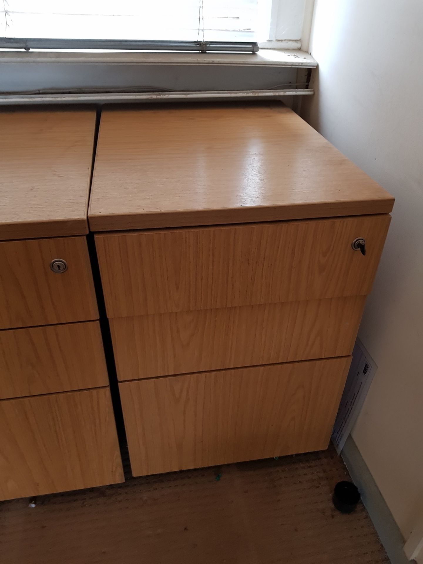 PINE EFFECT UNDER DESK DRAWERS, OFFICE CLEARANCE *NO VAT*