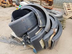 PALLET OF APPROX 10 MERCEDES-BENZ LORRY MUD GUARDS *NO VAT*