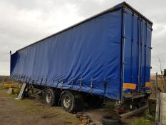 CURTAIN SIDED TRAILER RECENTLY USED FOR STORAGE