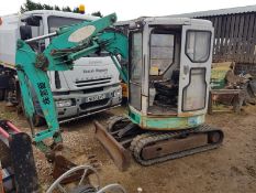 IHI 30UJ2 MINI DIGGER TRACKED EXCAVATOR, SHOWING 9,377 HOURS *PLUS VAT*