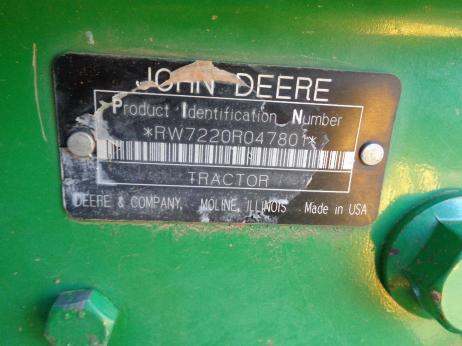 2006 John Deere 7220 MFWD Farm Tractor s/n r047801 Cab,a/c,3pt,hyd outlets - Image 3 of 4