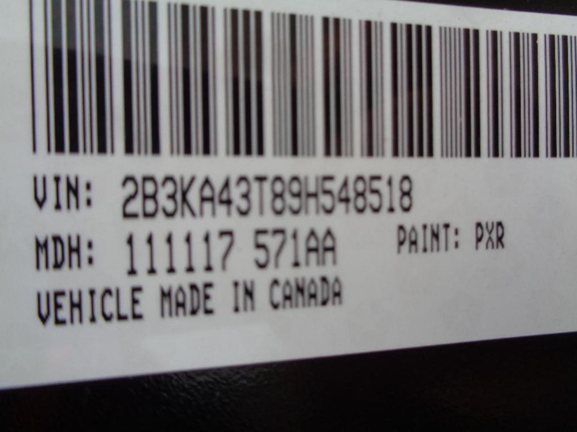 2009 Dodge Charger s/n 2bk3ka43tx9h548518, v8 gas eng, auto trans , od reads 154896 miles - Image 6 of 7