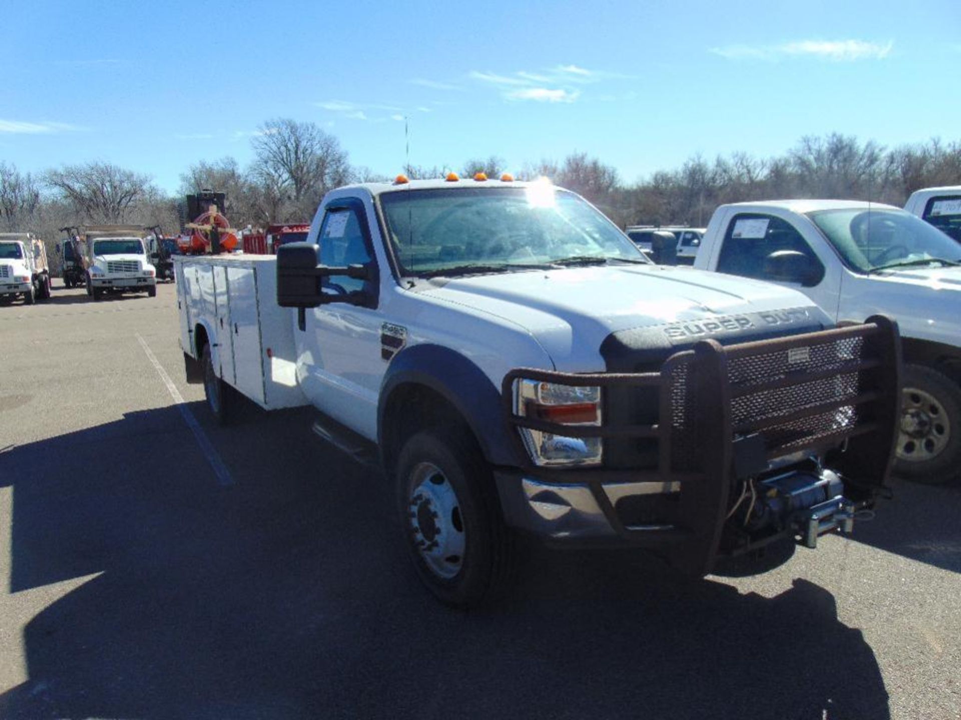 2008 Ford F450 Service Truck s/n 1fdxf46r88eb08550,pwr stroke eng,auto trans, winch, air compressor, - Image 4 of 4
