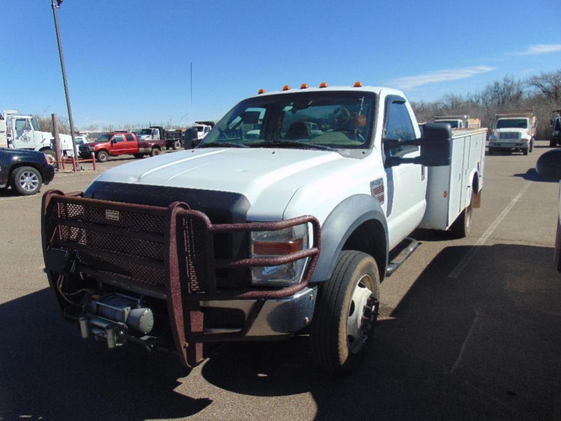 2008 Ford F450 Service Truck s/n 1fdxf46r88eb08550,pwr stroke eng,auto trans, winch, air compressor, - Image 2 of 4