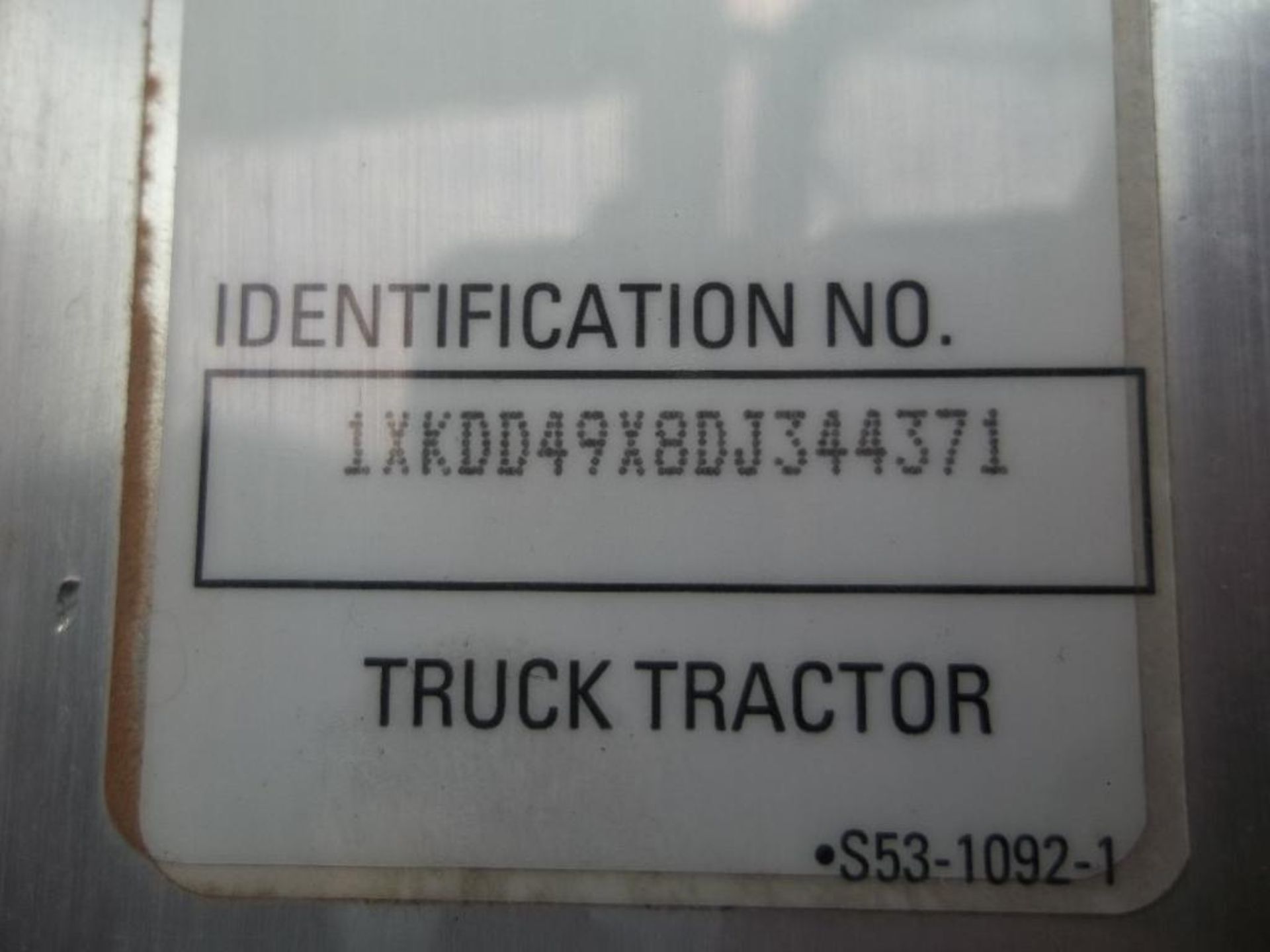 2013 Kenworth t/a Truck Tractor s/n1xkdd49xbdj344371,450 hp cummins,10 spd,147889 miles, nve - Image 5 of 6