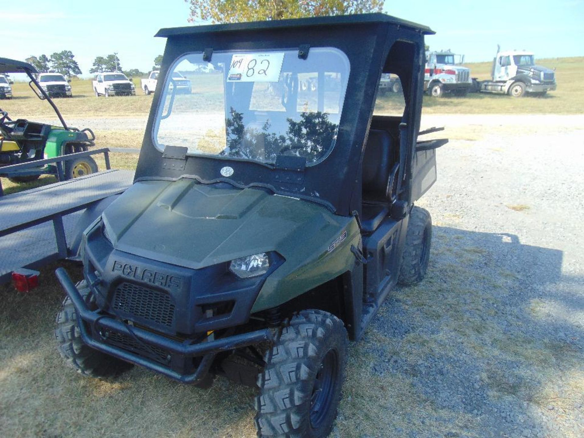 Polaris Ranger 570 4x4 Side by Side, s/n 4xarh57a8ee240748, hour meter reads 1130 hrs,