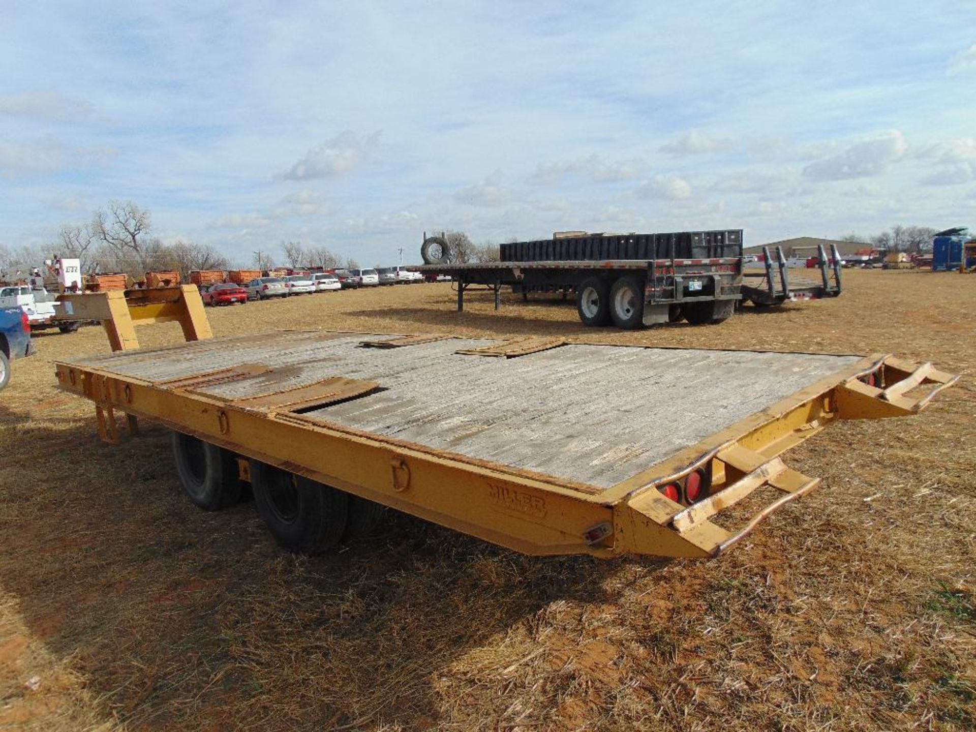 1970 Miller Tilt Top T/A Trailer, s/n 12277miller, 22' Deck, 18' Tilt - Image 5 of 6