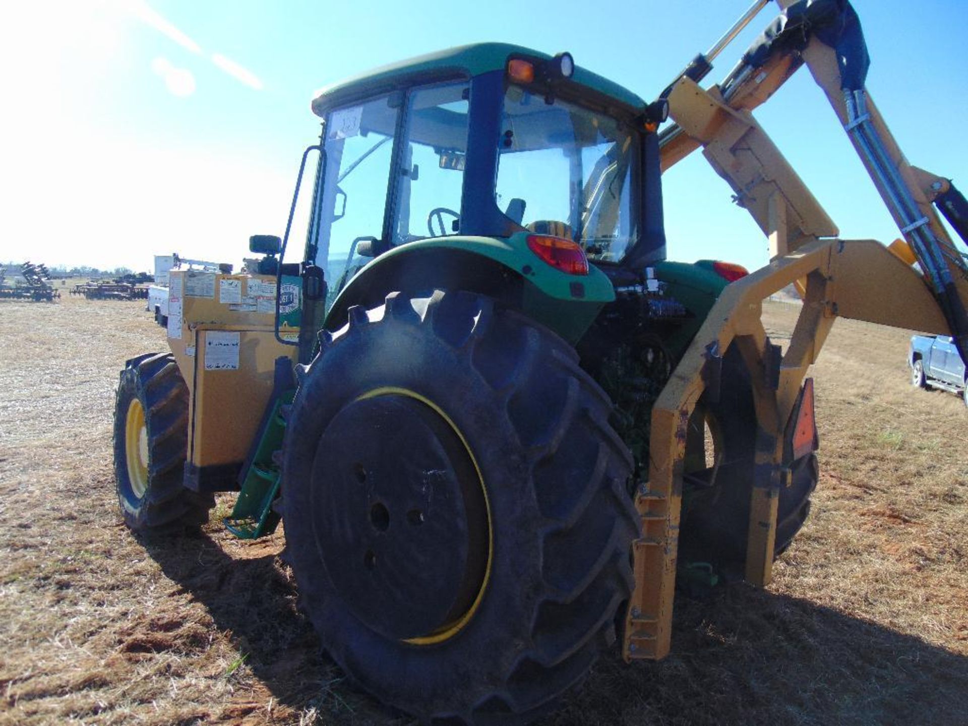 2010 John Deere 7230 Mowing Tractor, s/n h630625, cab, a/c, attached 2010 tiger side boom mower, - Image 7 of 10