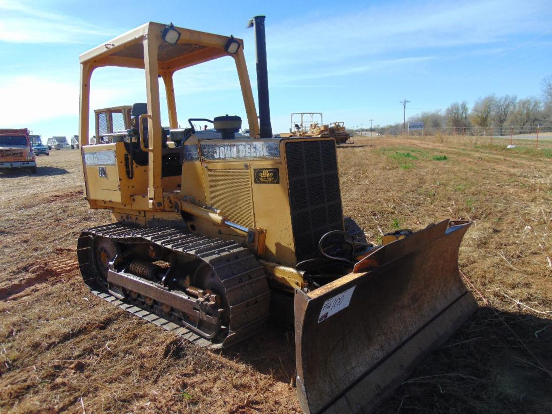 1998 John Deere 450G Crawler Tractor, s/n 851503, 6 way blade, foot contraols, orops, hour meter - Image 2 of 10