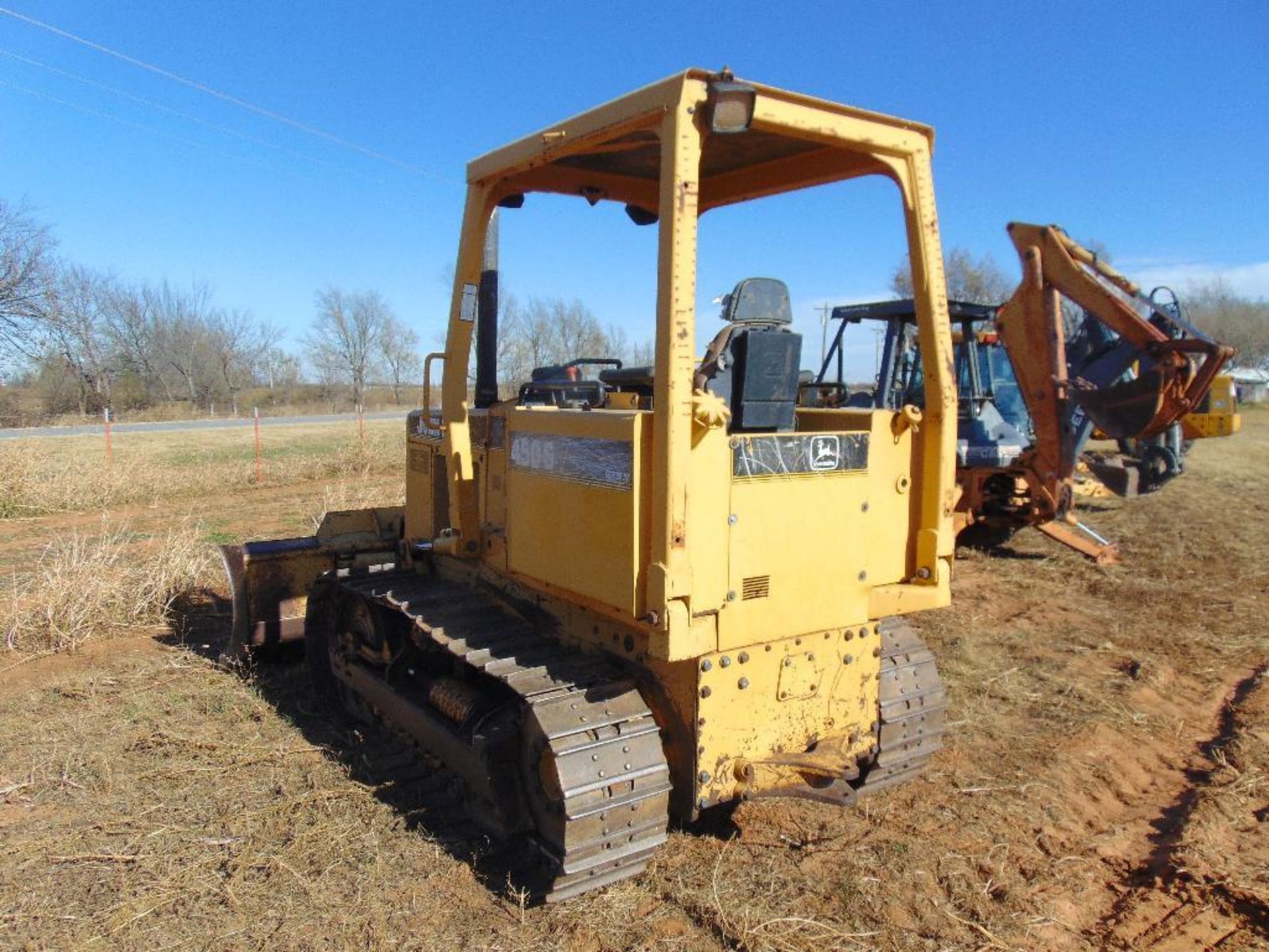 1998 John Deere 450G Crawler Tractor, s/n 851503, 6 way blade, foot contraols, orops, hour meter - Image 5 of 10