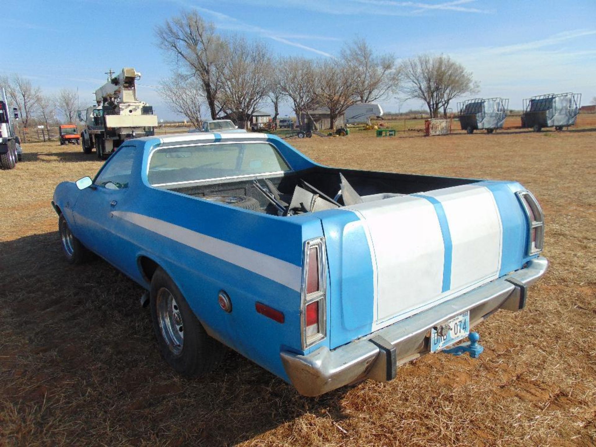 1974 Ford Ranchero Pickup, s/n 4a47q198943, v8 gas eng, auto trans, od reads 54259 miles, - Image 5 of 10