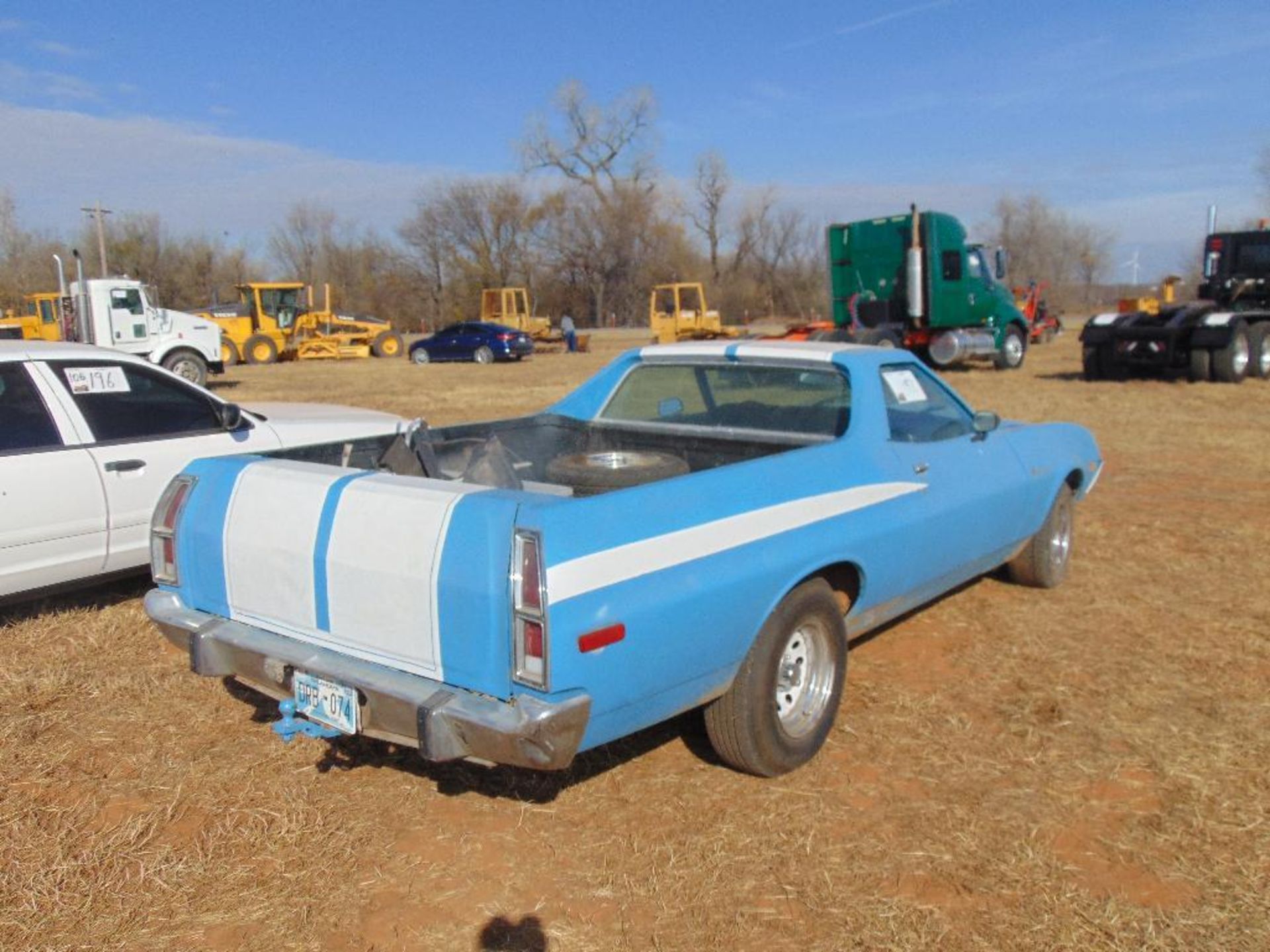 1974 Ford Ranchero Pickup, s/n 4a47q198943, v8 gas eng, auto trans, od reads 54259 miles, - Image 7 of 10