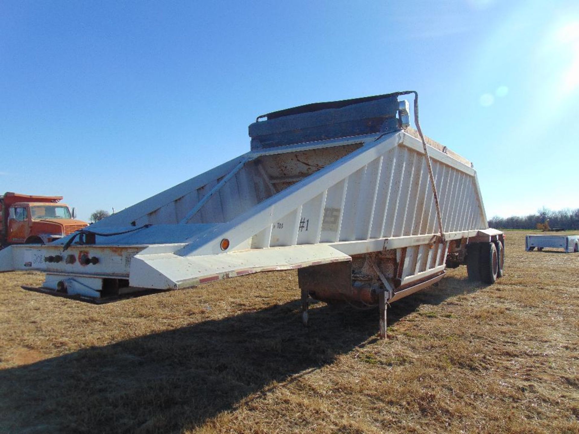 2000 CPS T/A Singlegate Belly Dump Rock Trailer, s/n 4z411163xyp003144,