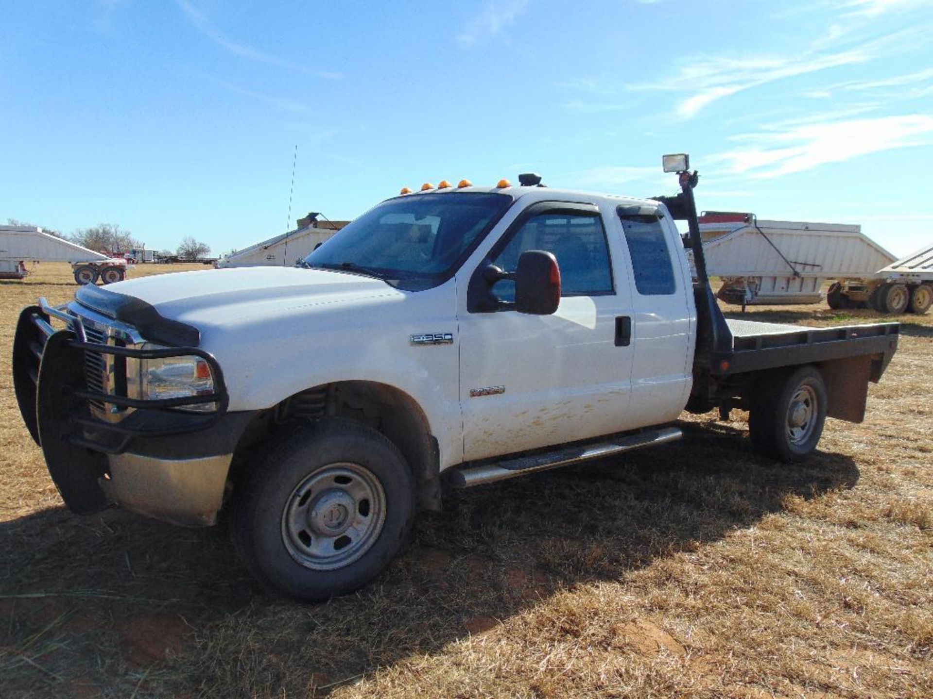 2007 Ford F350 4x4 Ext Cab Flatbed Pickup, s/n 1fdsx35p27eb36036, powerstroke eng, auto trans, od - Image 4 of 10