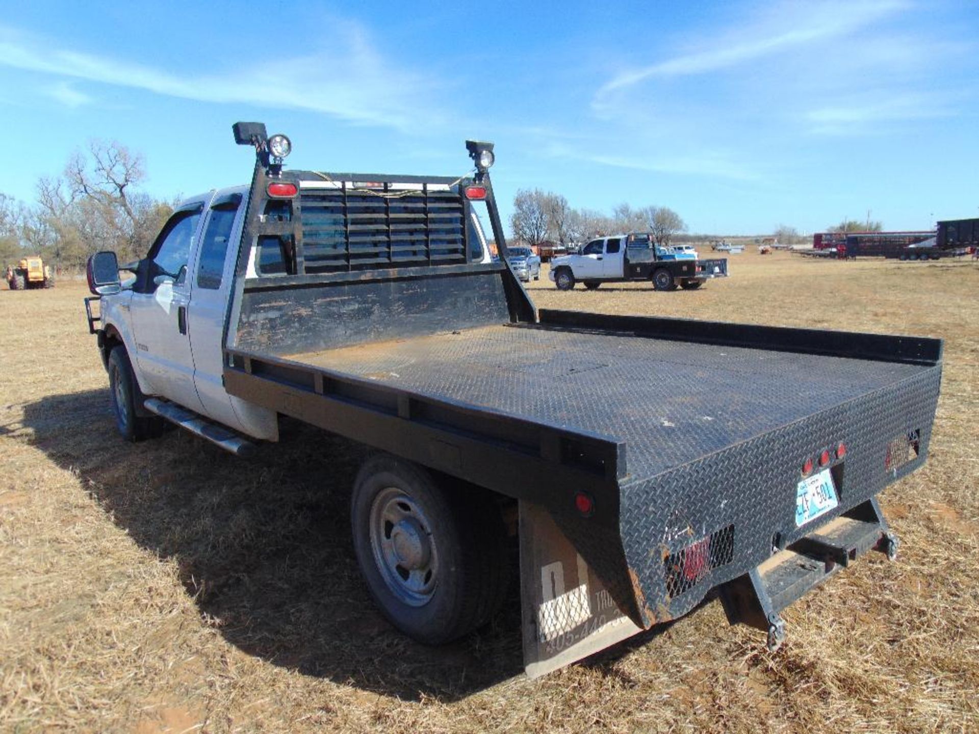 2007 Ford F350 4x4 Ext Cab Flatbed Pickup, s/n 1fdsx35p27eb36036, powerstroke eng, auto trans, od - Image 6 of 10