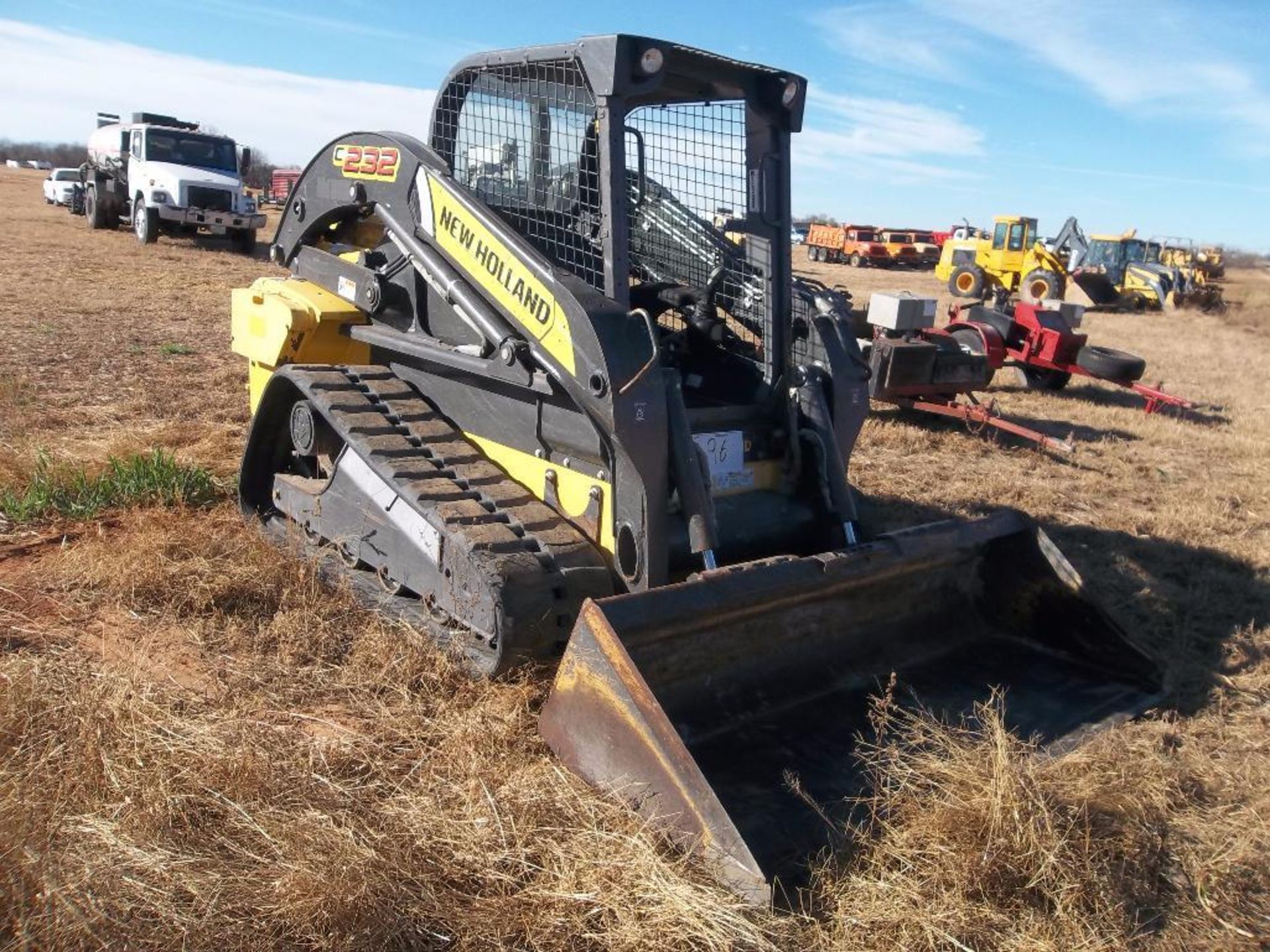 2012 New Holland C232 Rubber Track Skidsteer Loader, s/n jaf0c232kcm451554, 72" bkt, orops, hour - Image 2 of 3