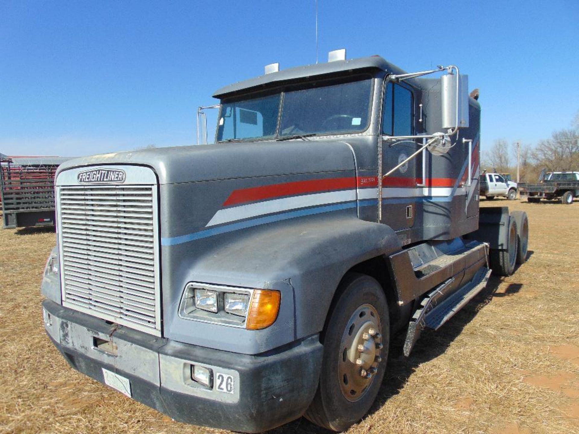 1993 Freightliner T/A Truck Tractor, s/n 1fuydxyb7pp421164, cat 3406 eng, 9 spd trans, od reads - Image 3 of 10