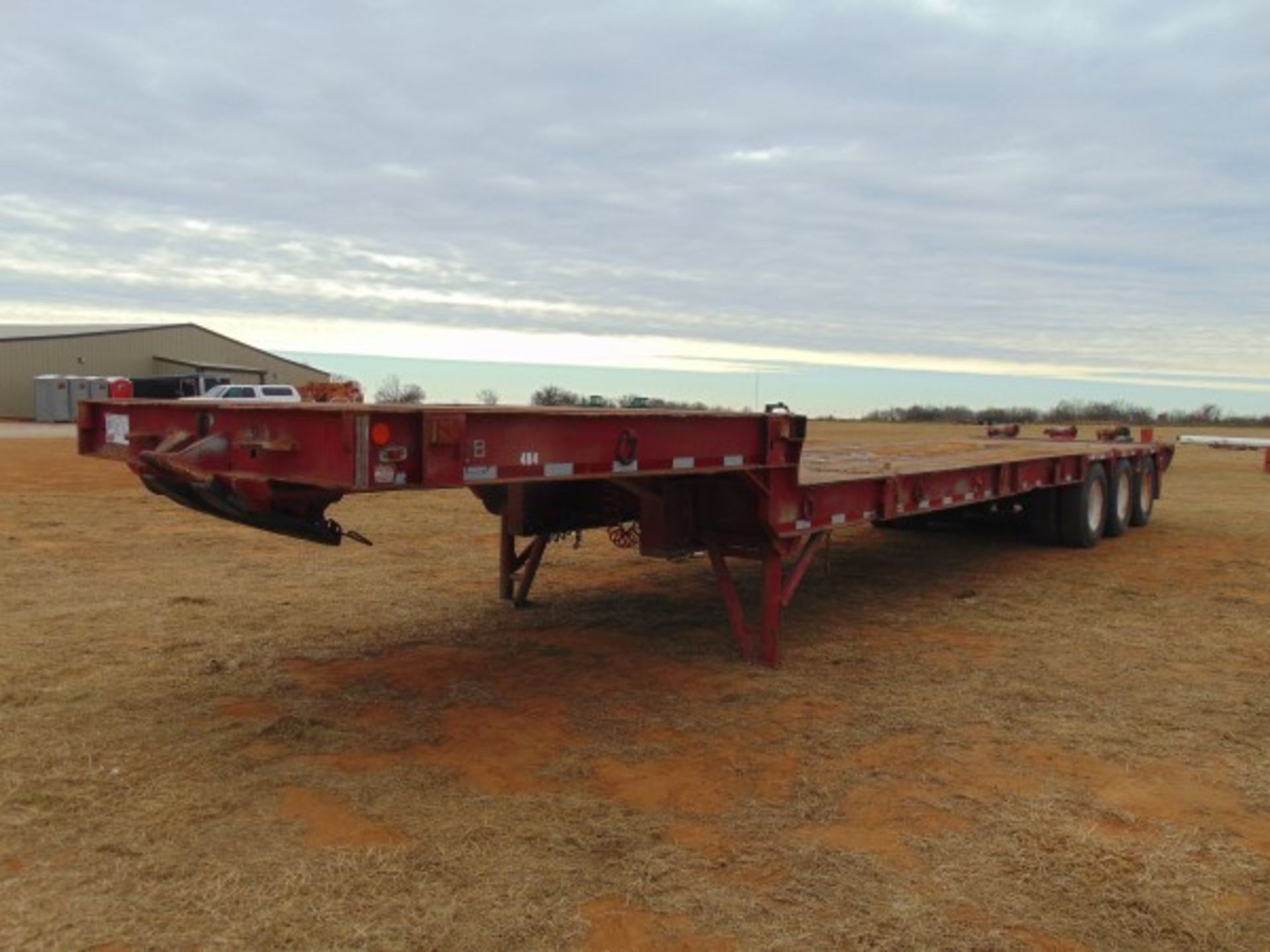 42' Tri Axle Stepdeck Trailer, rolling tailboard on tail and step