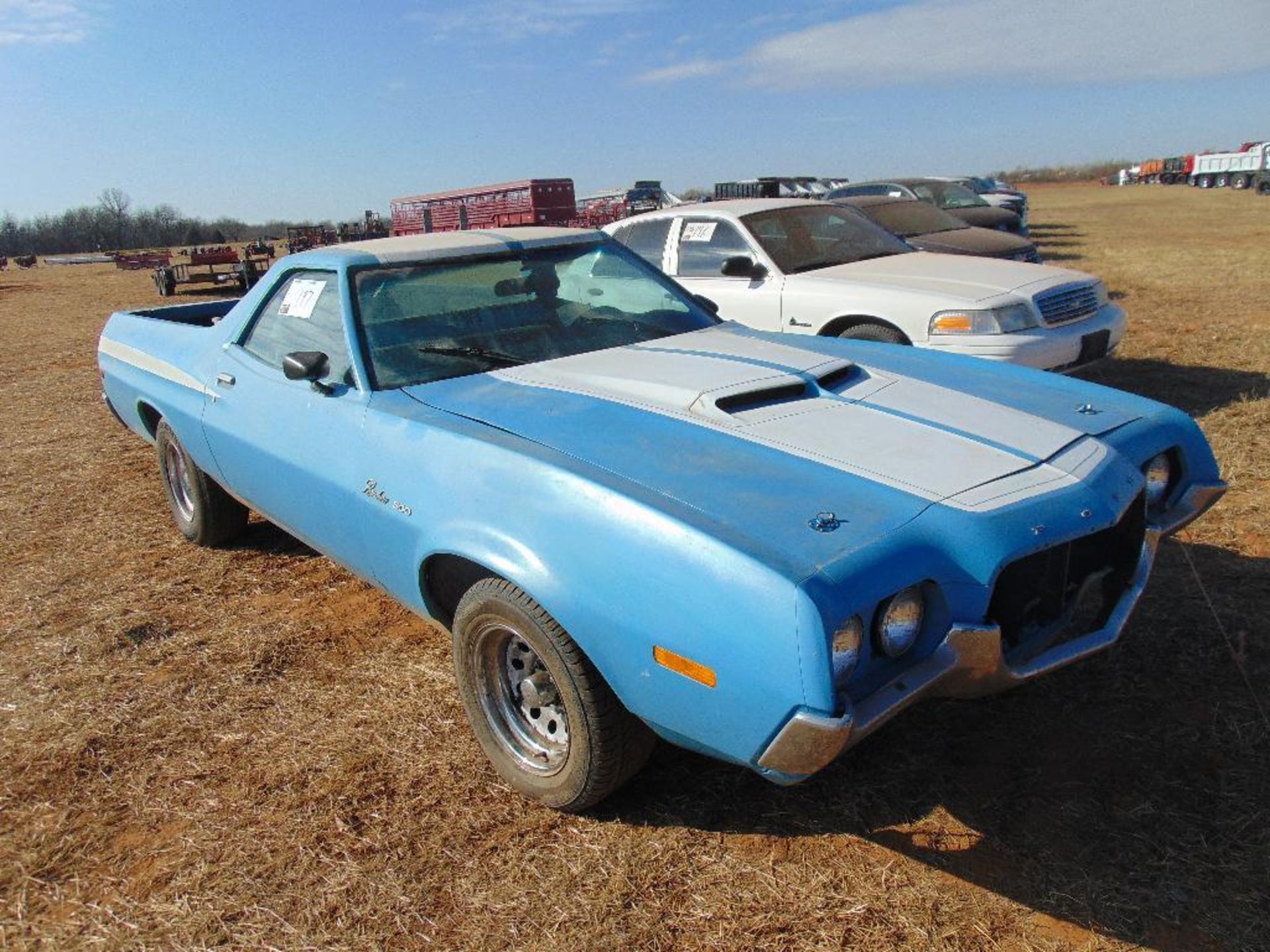 1974 Ford Ranchero Pickup, s/n 4a47q198943, v8 gas eng, auto trans, od reads 54259 miles, - Image 2 of 10