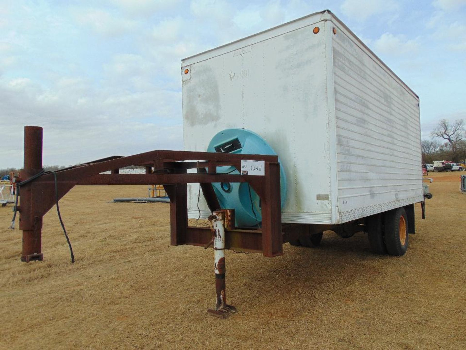 S/A Gooseneck 21' Trailer Frame w/ Pike Enclosed Box, (Bill of Sale) - Image 2 of 8