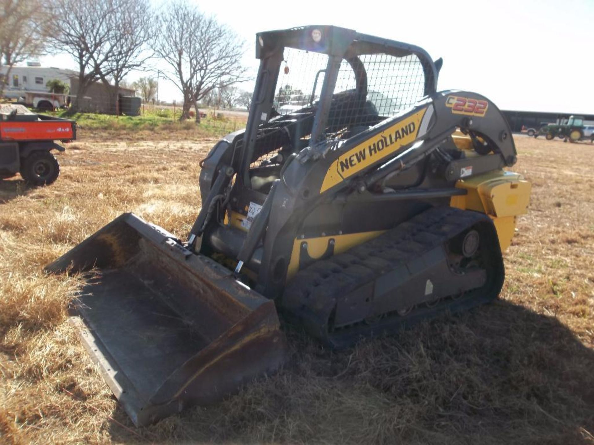 2012 New Holland C232 Rubber Track Skidsteer Loader, s/n jaf0c232kcm451554, 72" bkt, orops, hour