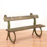 European cast iron Dragon garden bench