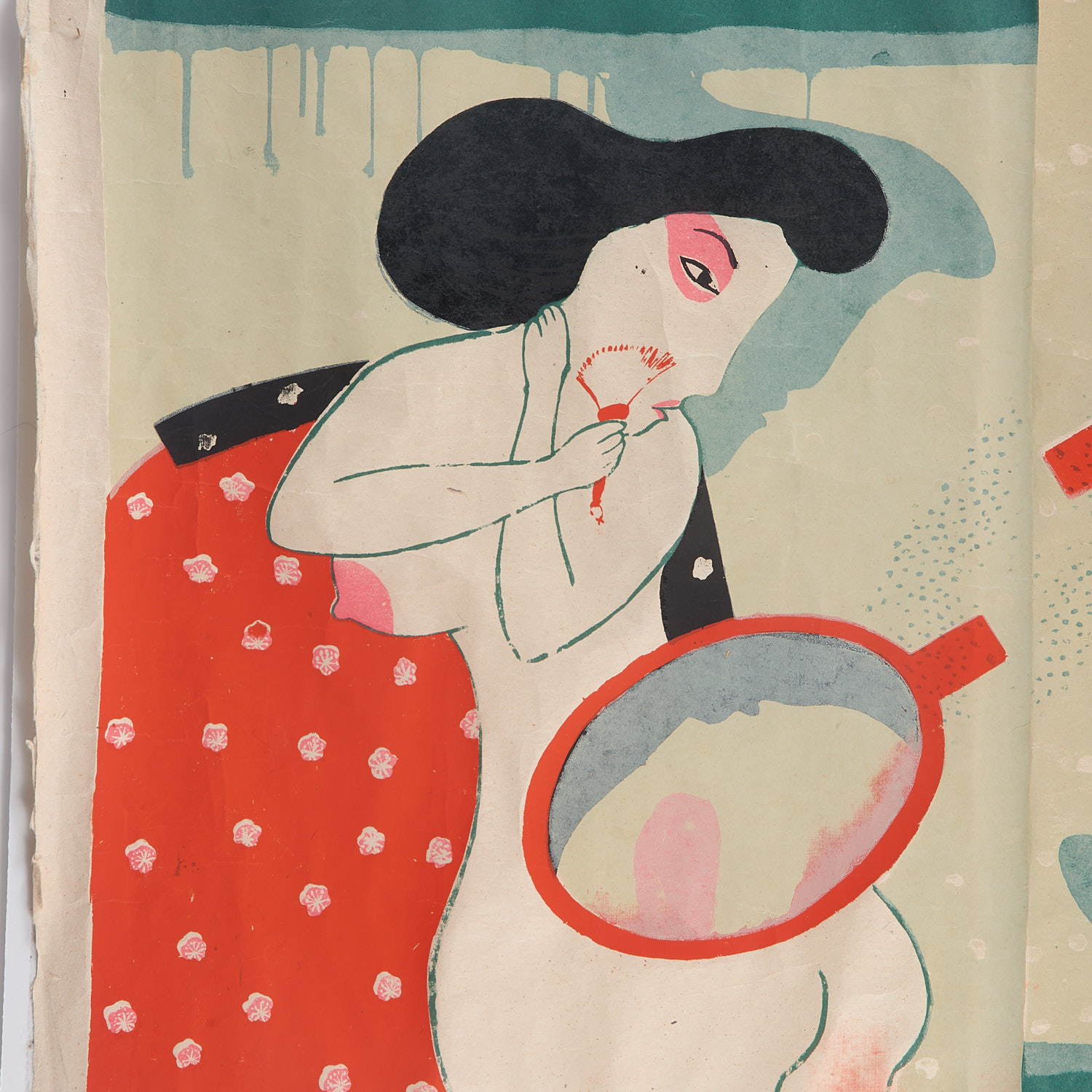 Mayumi Oda, (3) large woodcuts - Image 3 of 8
