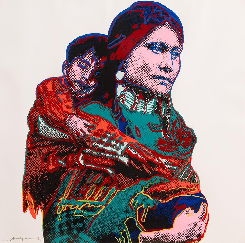 Andy Warhol (1928-1987) Mother and Child from Cowboys and Indians (1986)