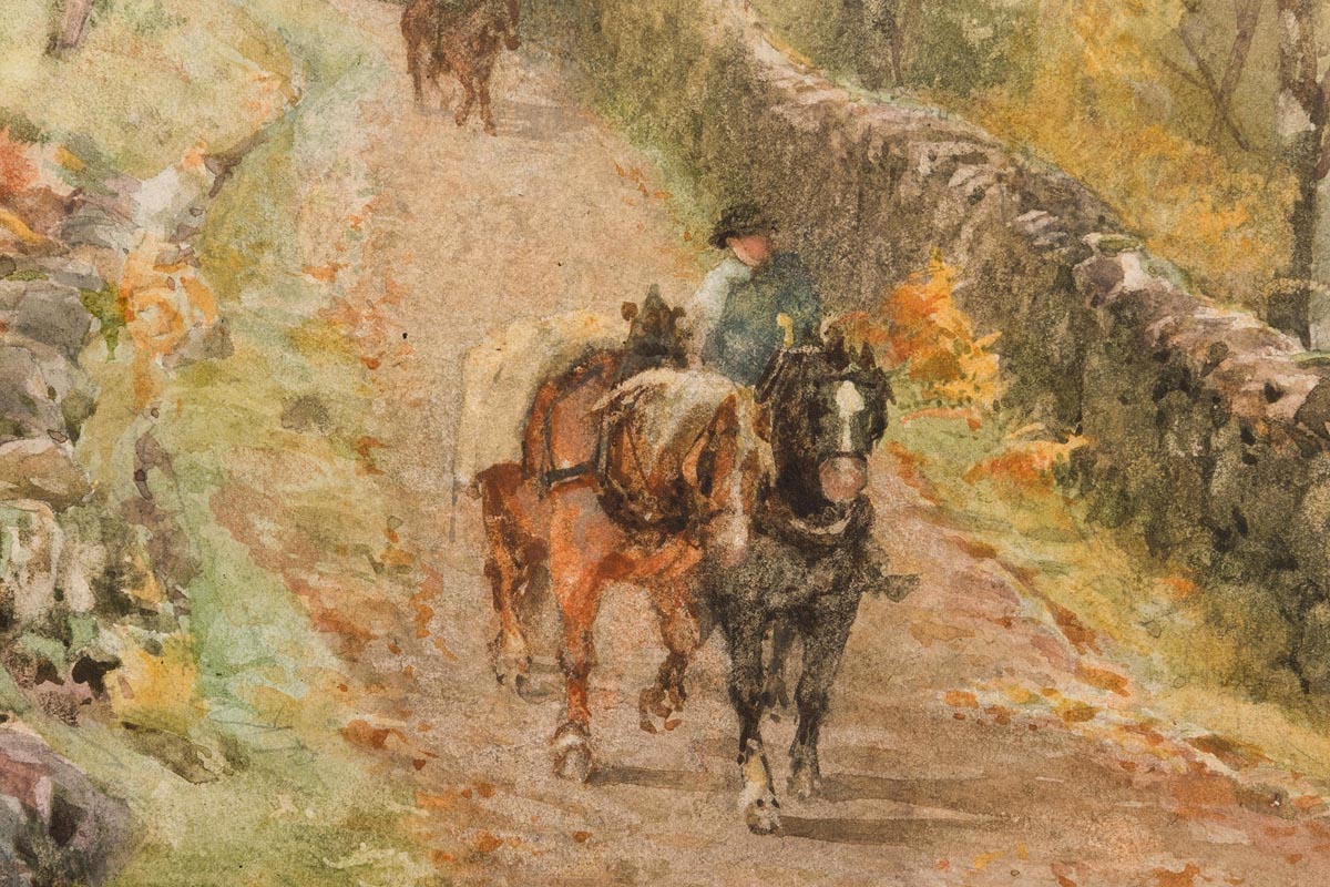 Rose Maynard Barton RWA (1856-1929)On the Old Coach Road to Bangor (1905) - Image 8 of 8