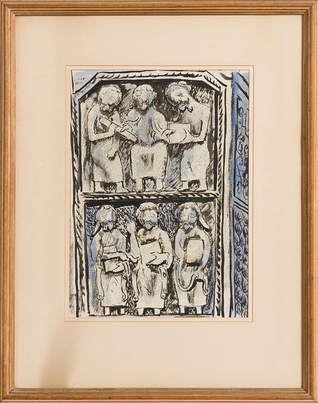 Gerard Dillon (1916-1971) Monasterboice Cross - Image 2 of 7