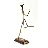 1962 Brass Trophy- Sculpture By Kerr for Blackhawk Pow-wow.