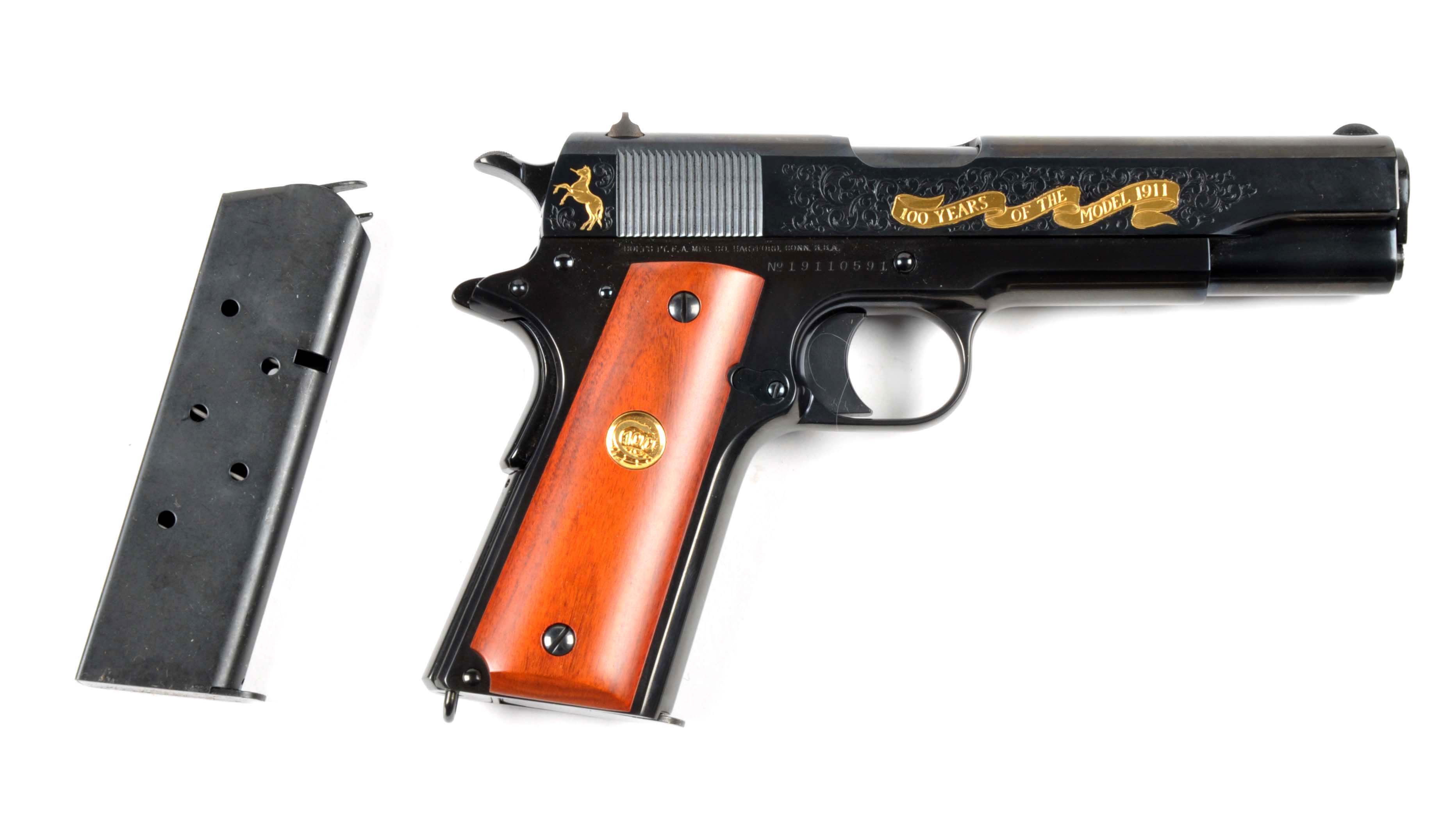 (M) Boxed Colt Model 1911 100 Yr Anniversary Pistol. - Image 3 of 10