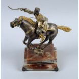 Sculpture of a Cossack Cavalryman in a Charge.