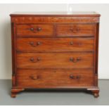 Wood Five Drawer Dresser. 1930's - 1940's.