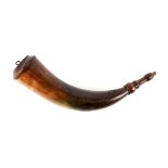 18th Century Lancaster Screw Tip Powder Horn.