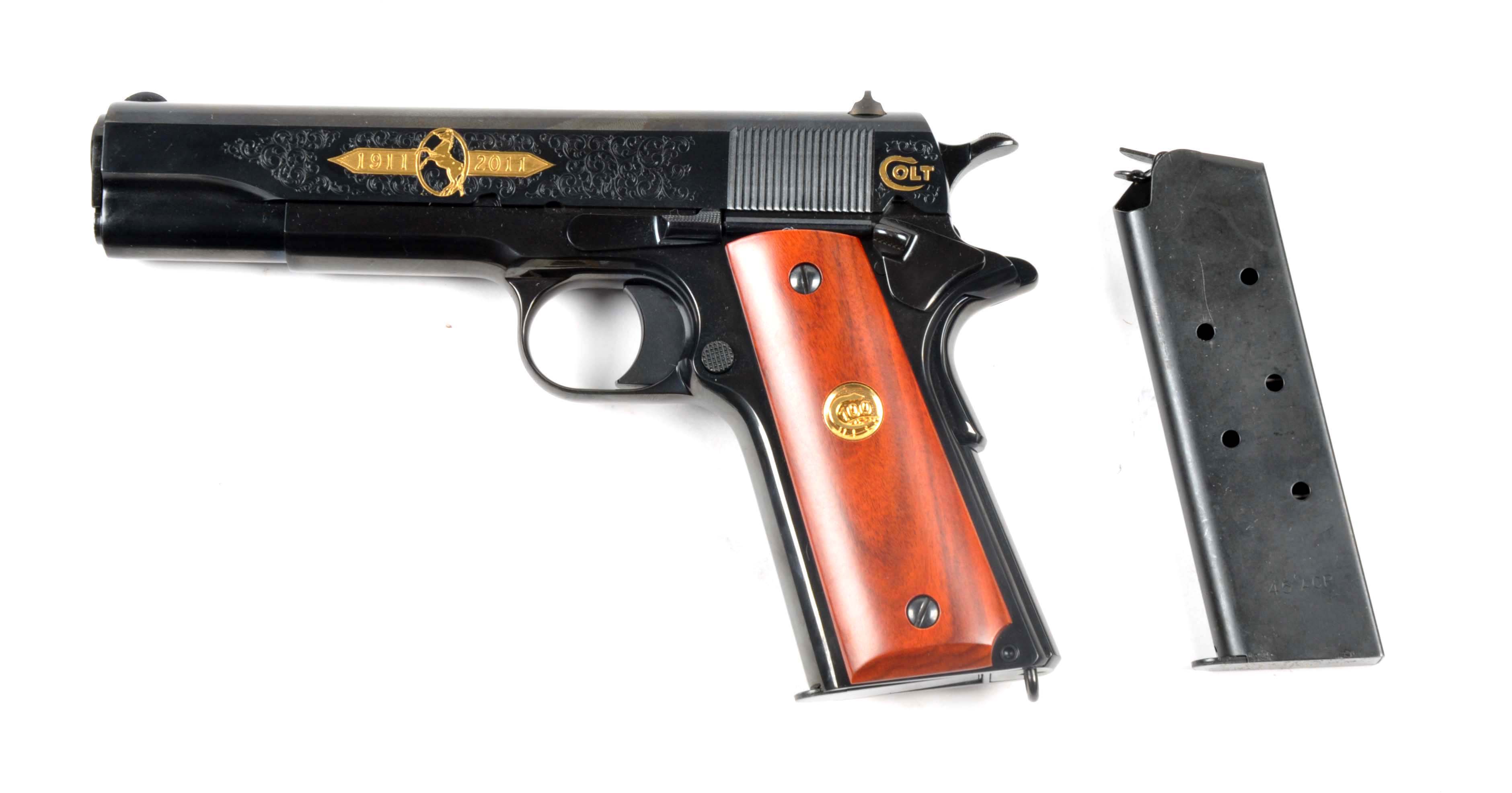 (M) Boxed Colt Model 1911 100 Yr Anniversary Pistol. - Image 4 of 10