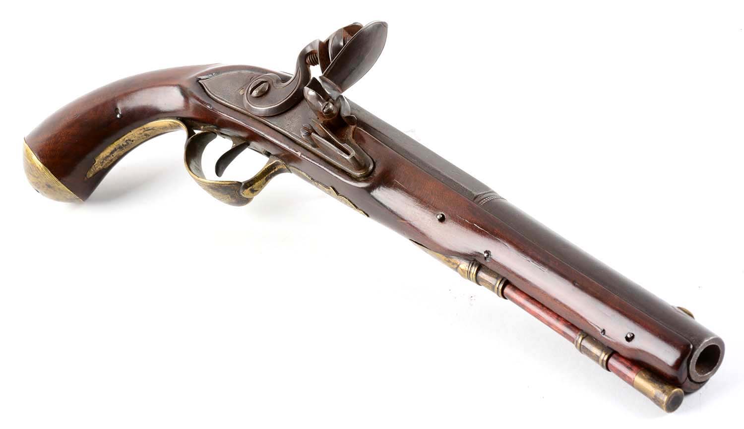 (A) Composite Flintlock Pistol Marked Kunz. - Image 16 of 16